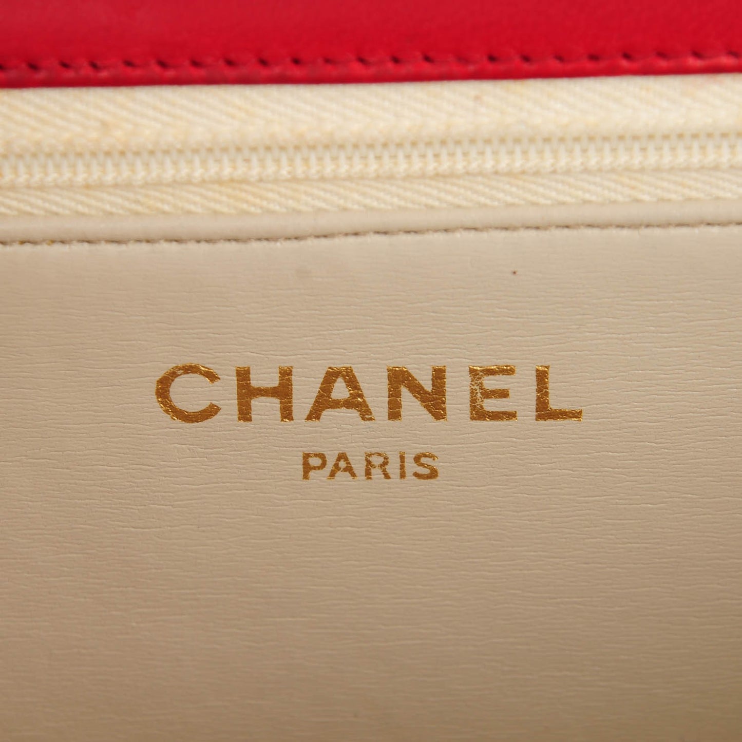 Lambskin Quilted Shoulder Flap Red