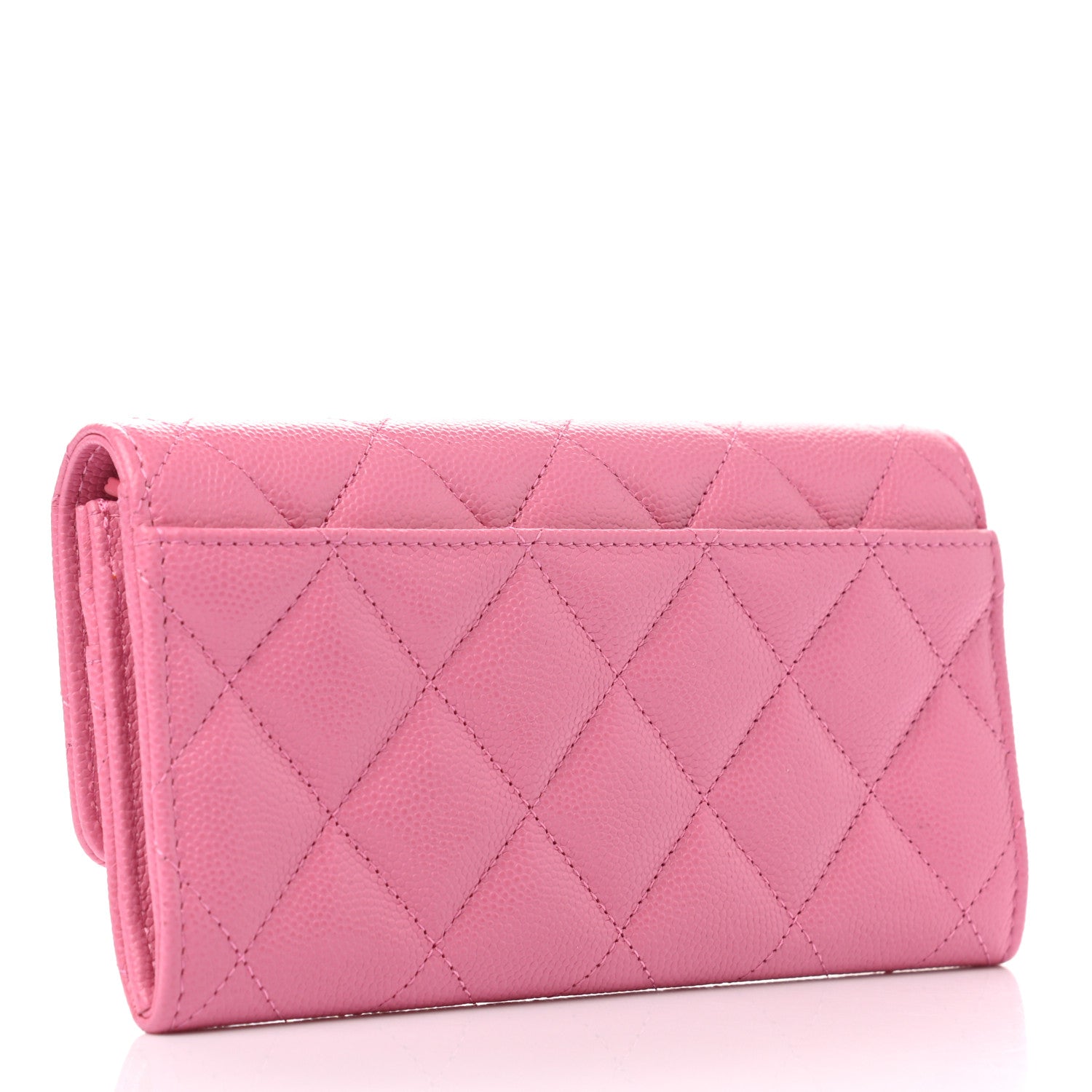 Chanel Caviar Pearl Quilted Coco Candy Wallet Pink 3 of 7