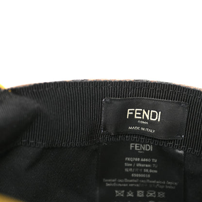 Fendi Canvas FF Reloaded Baseball Hat Tobacco Yellow 8 of 8