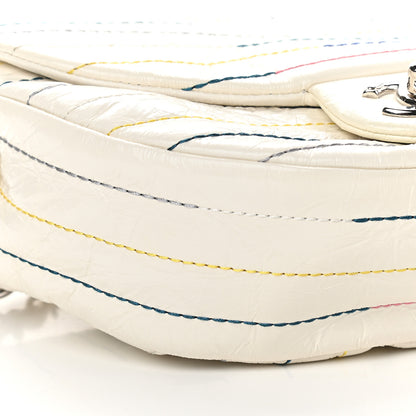 Chanel Distressed Calfskin Belt Bag White 8 of 9