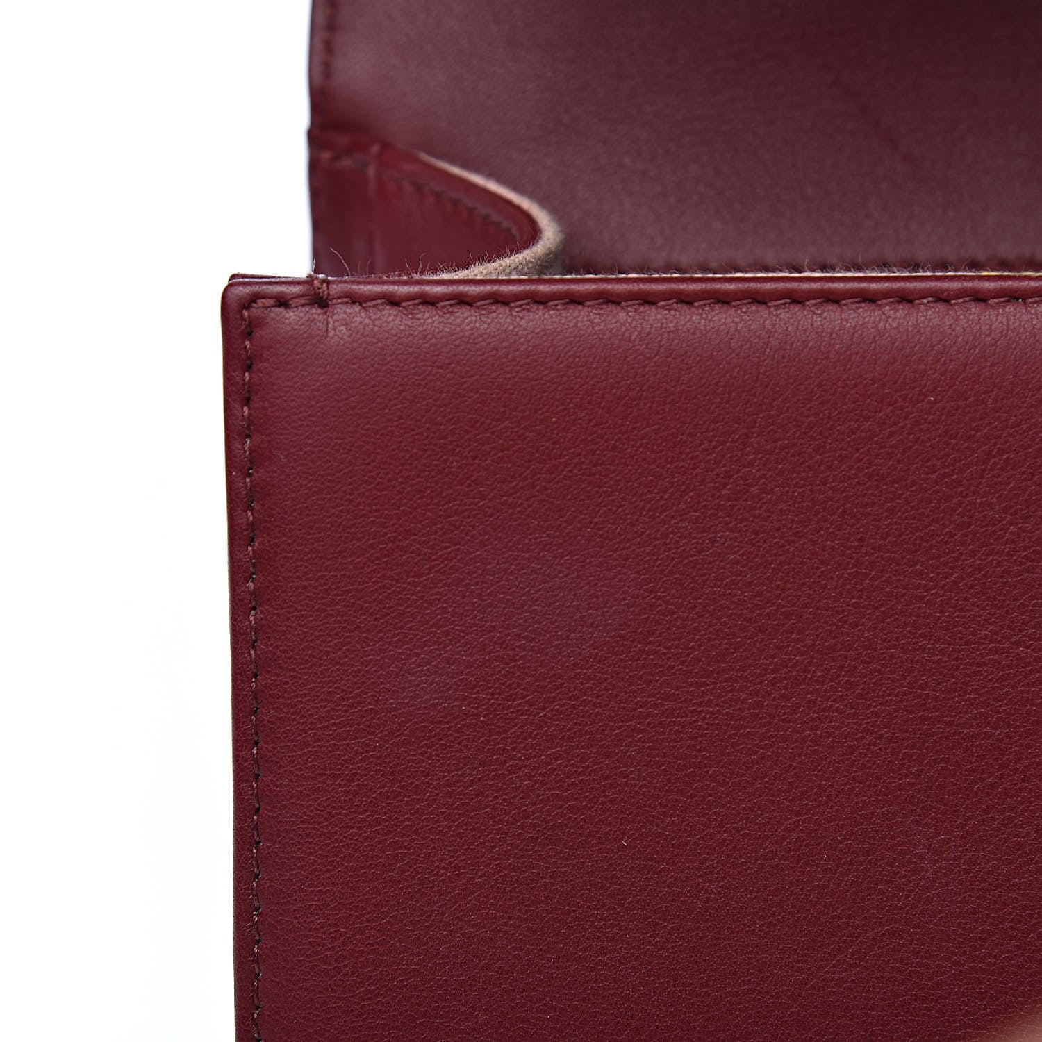 Chanel Calfskin Quilted Medium Boy Flap Burgundy 10 of 19