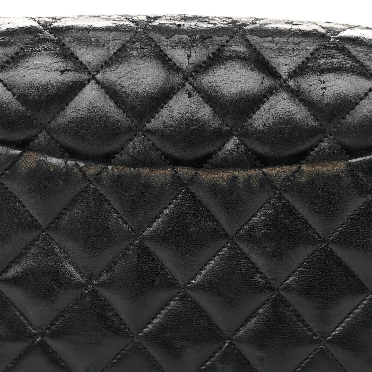 Lambskin Quilted Small Single Flap Black
