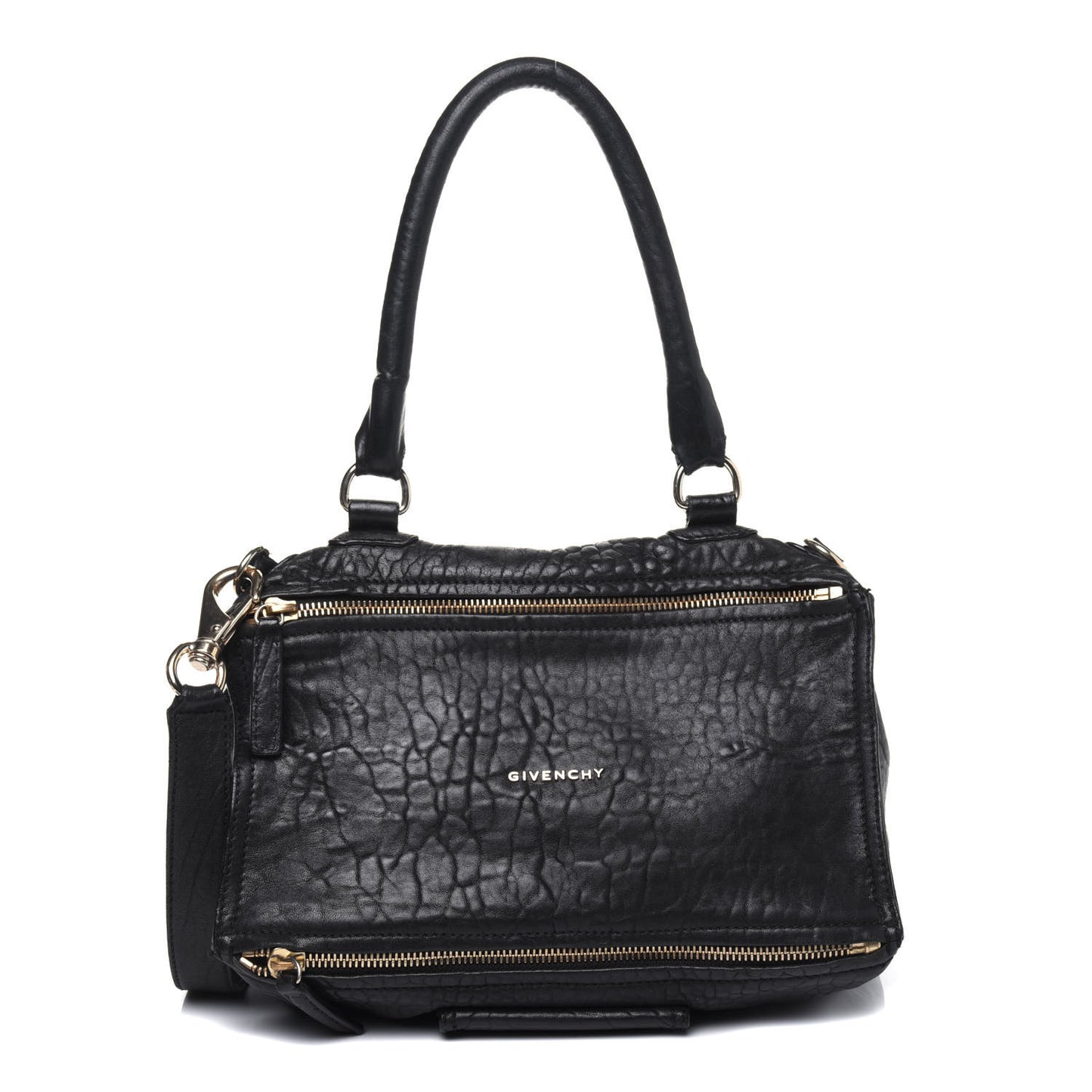 Pebbled Sheepskin Medium Pandora Black