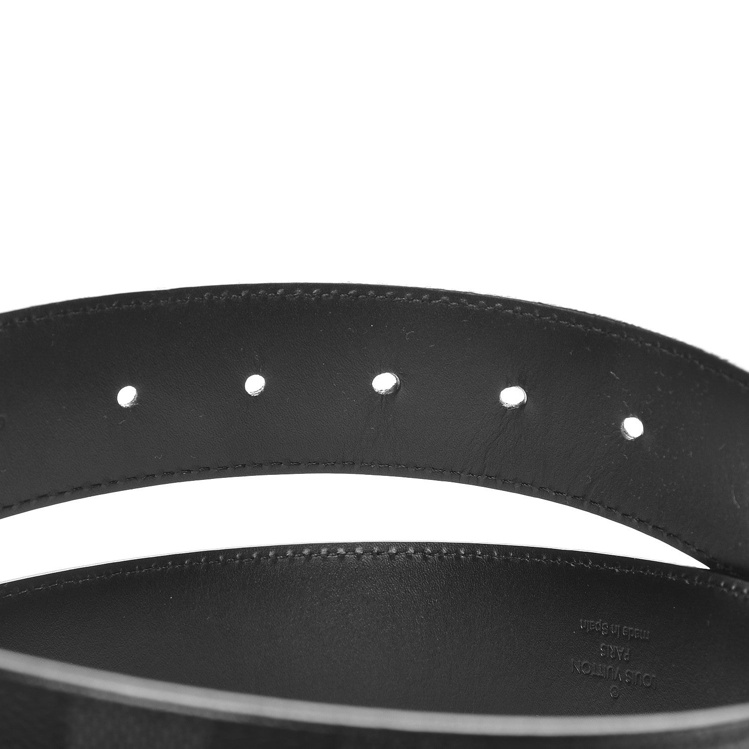 Louis Vuitton Damier Graphite LV Initiales Belt 95 38 5 of 6