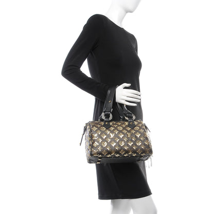 Louis Vuitton Monogram Sequins Eclipse Speedy 28 Gold 2 of 17