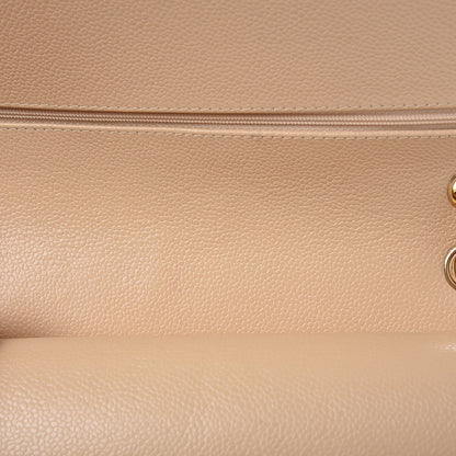 Chanel Caviar Quilted Jumbo Double Flap Beige Clair 10 of 12