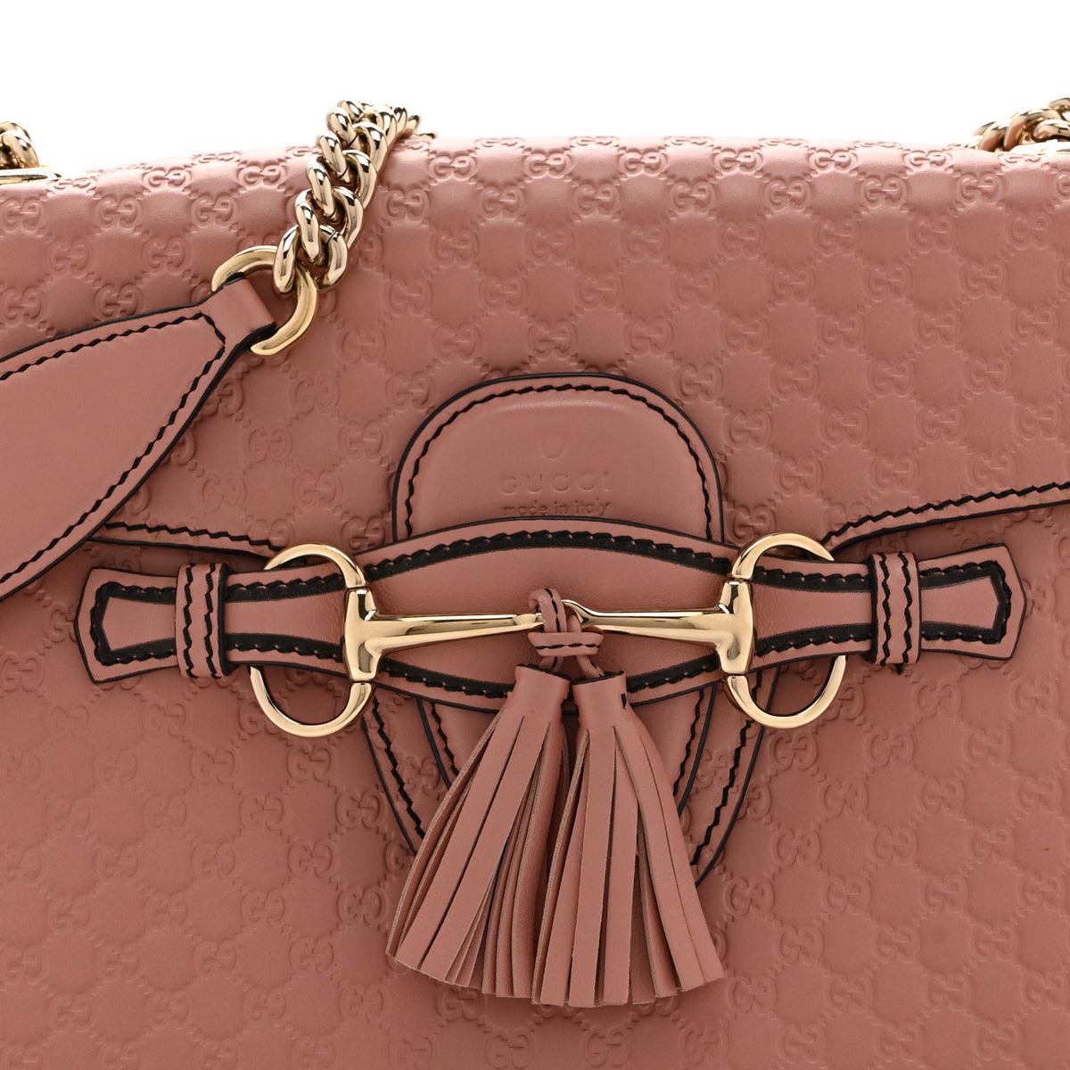 Microguccissima Medium Emily Chain Shoulder Bag Soft Pink