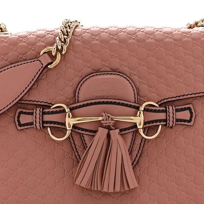 Gucci Microguccissima Medium Emily Chain Shoulder Bag Soft Pink 9 of 11