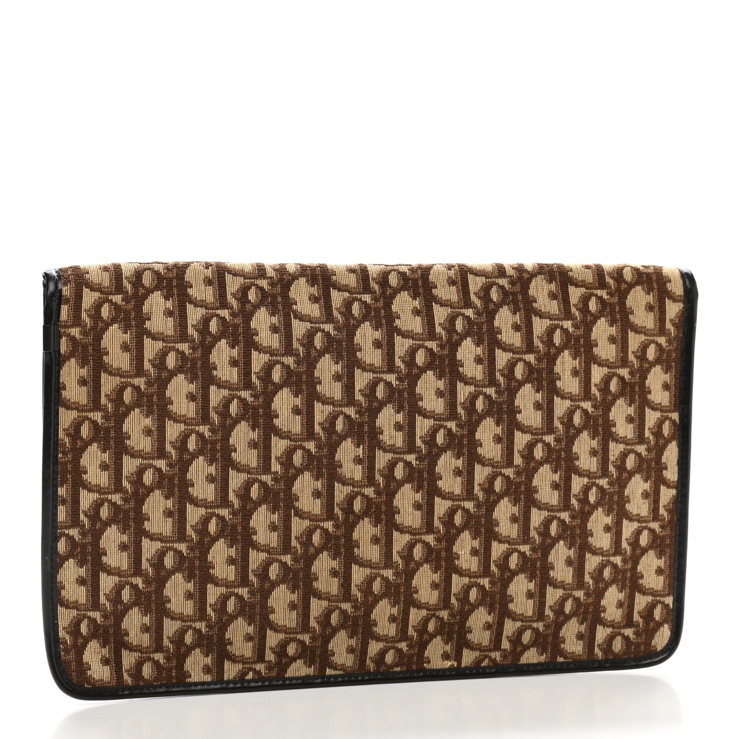 Monogram Pouch Clutch Brown