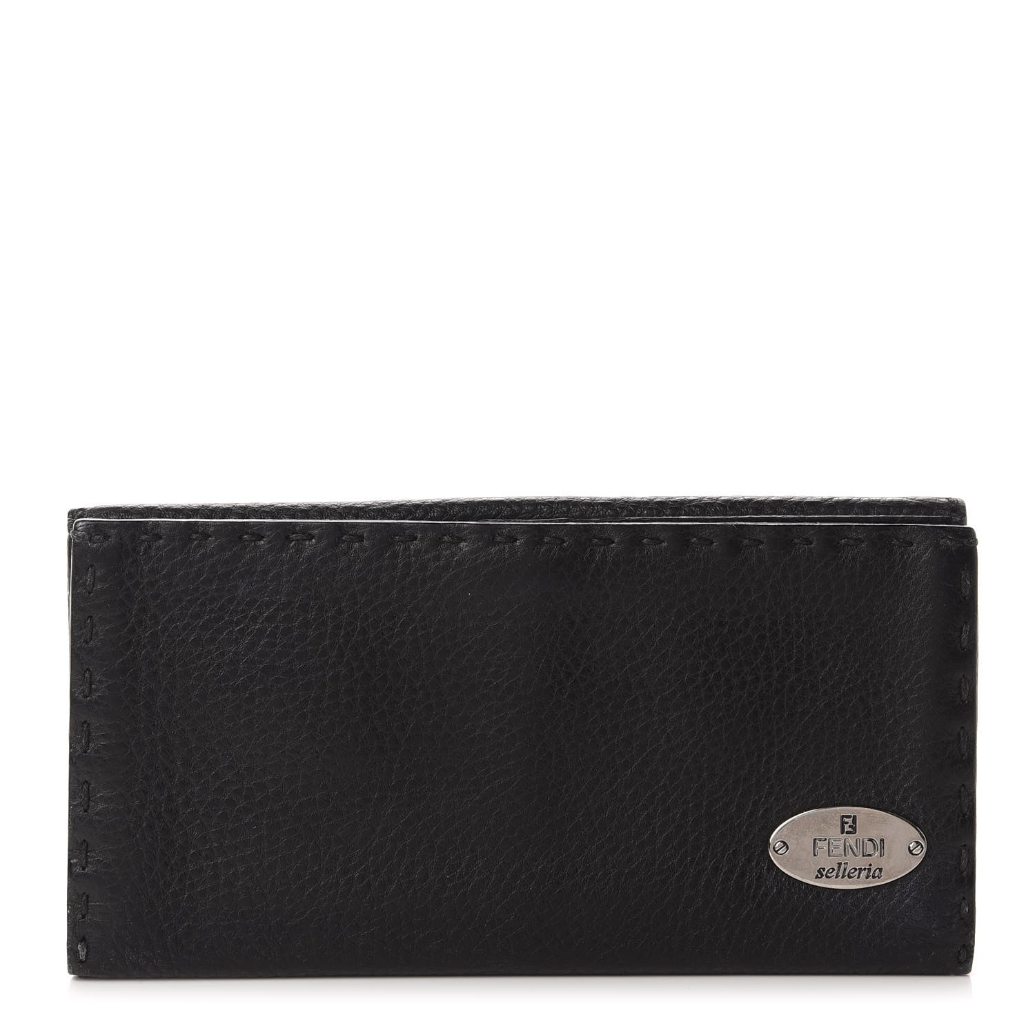 Fendi Calfskin Romano Selleria Continental Wallet Brown 1 of 8