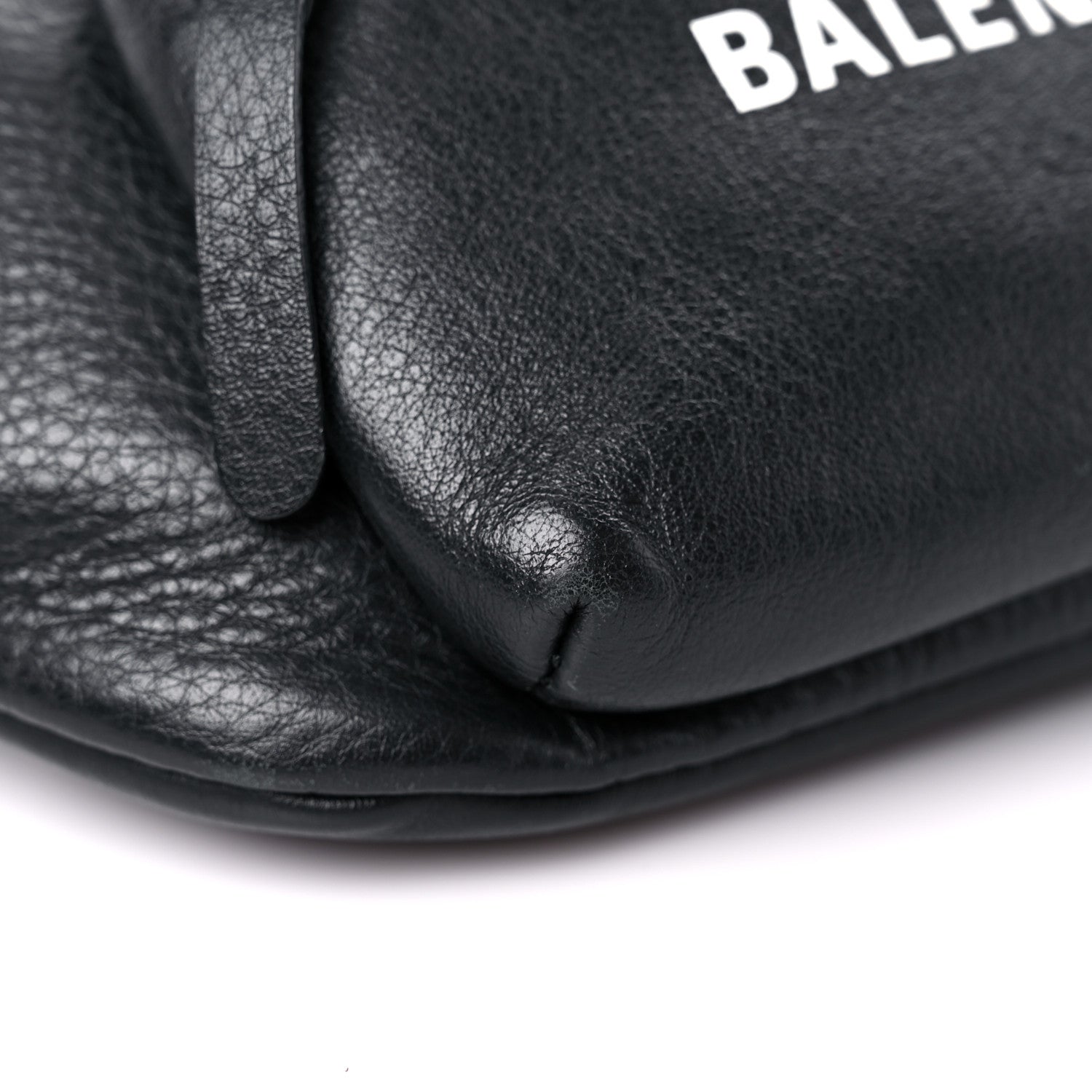 Balenciaga Calfskin Logo Everyday Beltpack Black 8 of 14