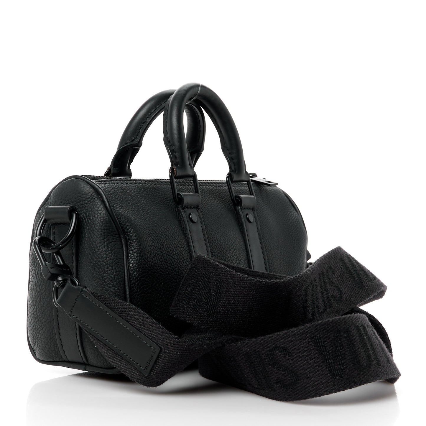 Grained Calfskin Aerogram Keepall XS Black