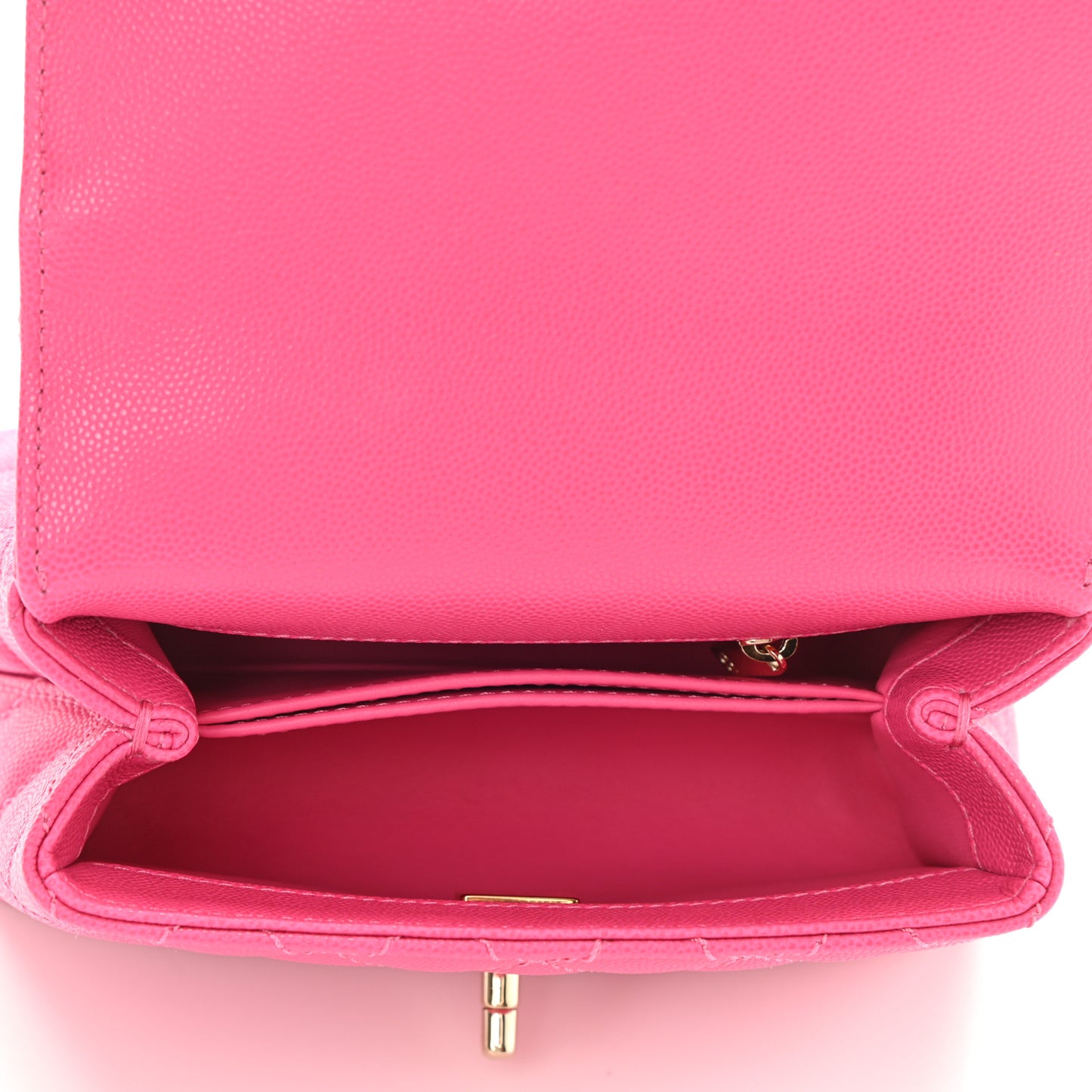 Caviar Quilted Extra Mini Coco Handle Flap Rose
