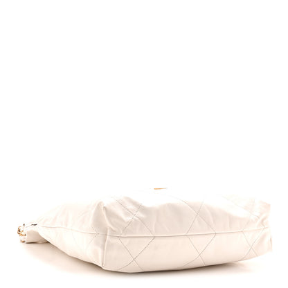 Chanel Shiny Calfskin Quilted Small Chanel 22 White 5 of 11