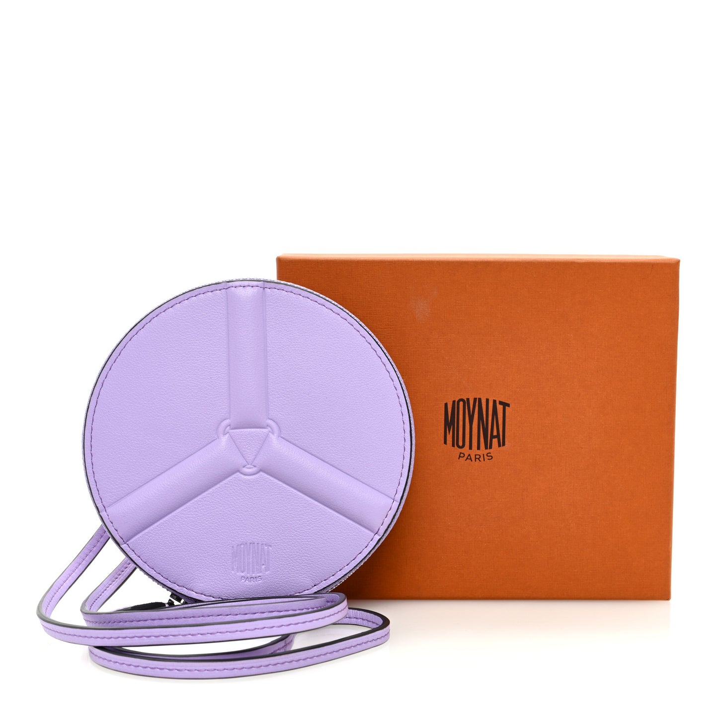 Reve Calfskin Zippy Wheel Coin Purse Lavander