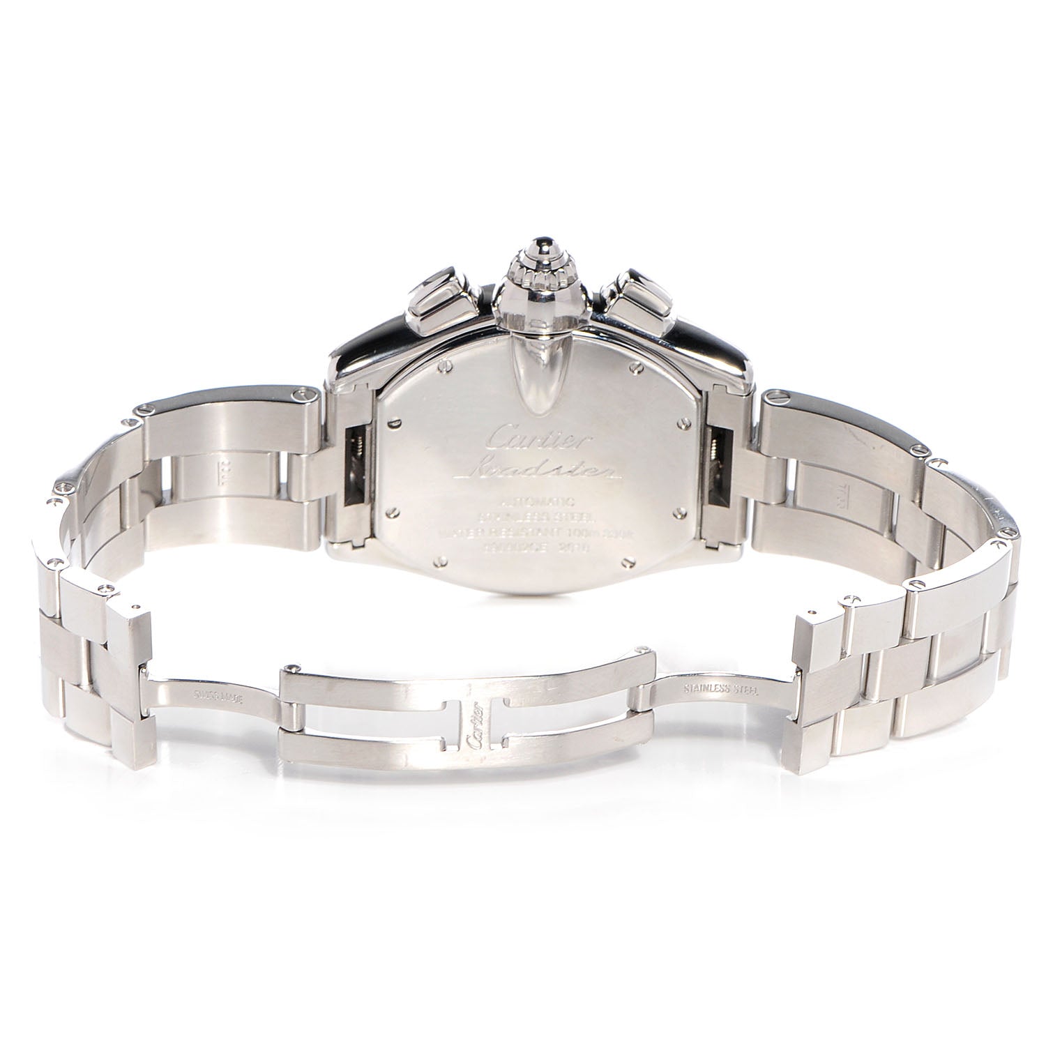 Cartier Stainless Steel 42mm Roadster Chronograph Automatic Watch Black 5 of 7