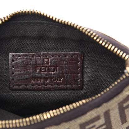 Fendi Zucchino Coin Pouch Key Case Beige 5 of 10