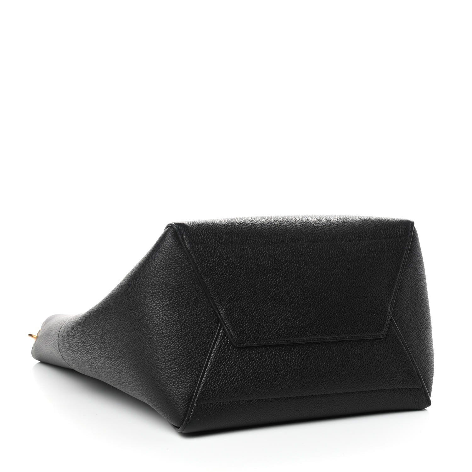 Celine Soft Grained Calfskin Sangle Bucket Bag Black 4 of 8
