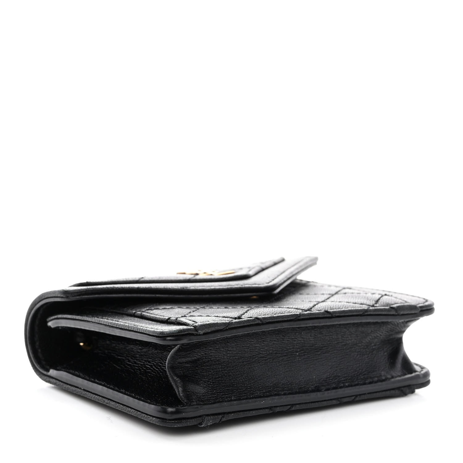 Saint Laurent Lambskin Quilted Micro Gaby Bag Black 4 of 10