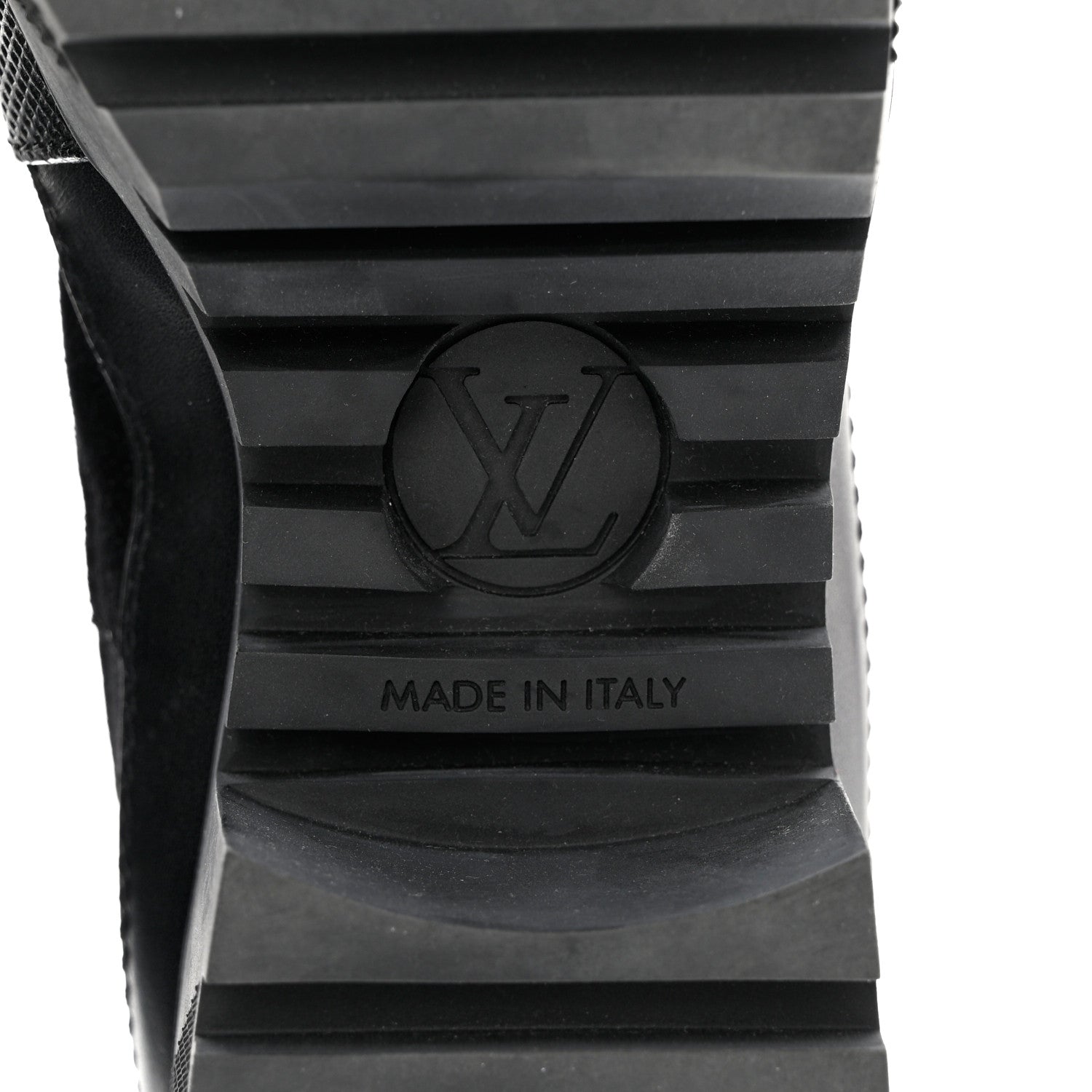 Louis Vuitton Suede Calfskin Monogram LV Black Heart Laureate Platform Desert Boots 37.5 Black 8 of 8