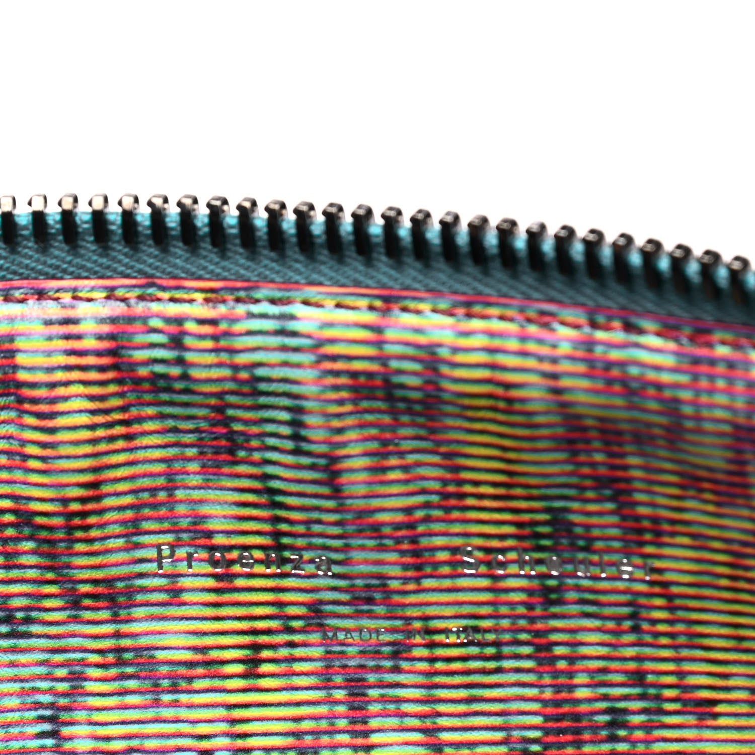Proenza Schouler Calfskin Triangle Print Zip Pouch Multicolor 4 of 4