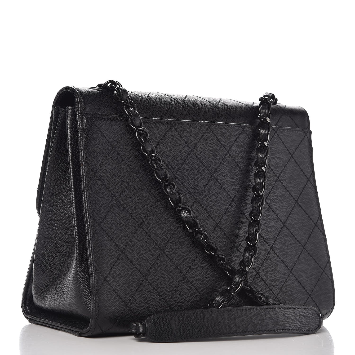 Chanel Caviar Quilted Mademoiselle Flap Bag Black 3 of 8