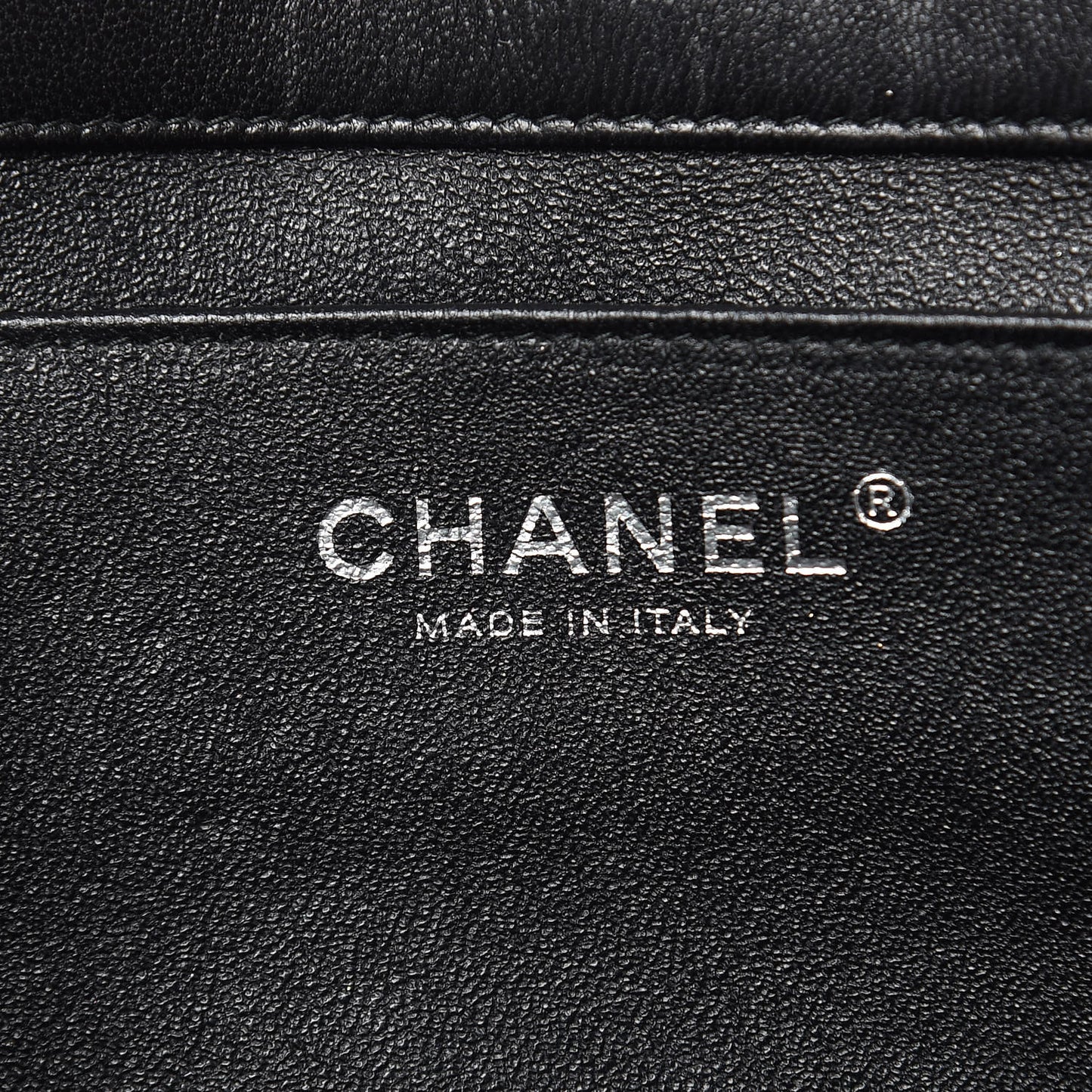 Lambskin Quilted Clutch With Chain Flap Black