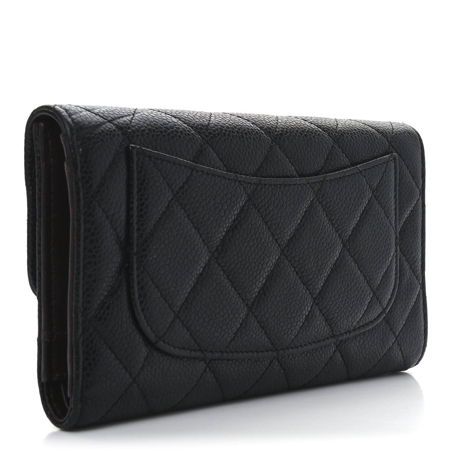 Chanel Caviar Quilted Large Flap Wallet Black 3 of 8