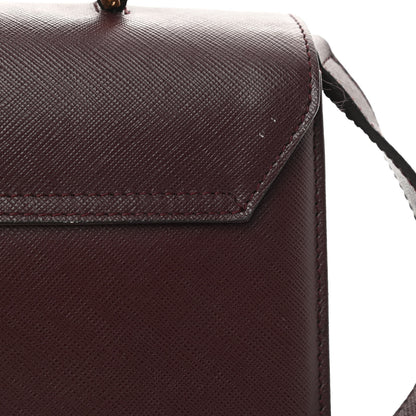 Salvatore Ferragamo Calfskin Gancini Top Handle Shoulder Bag Burgundy 11 of 13