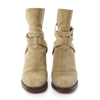 Christian Louboutin Suede Karistrap 70 Ankle Boots 37 Camel 2 of 7