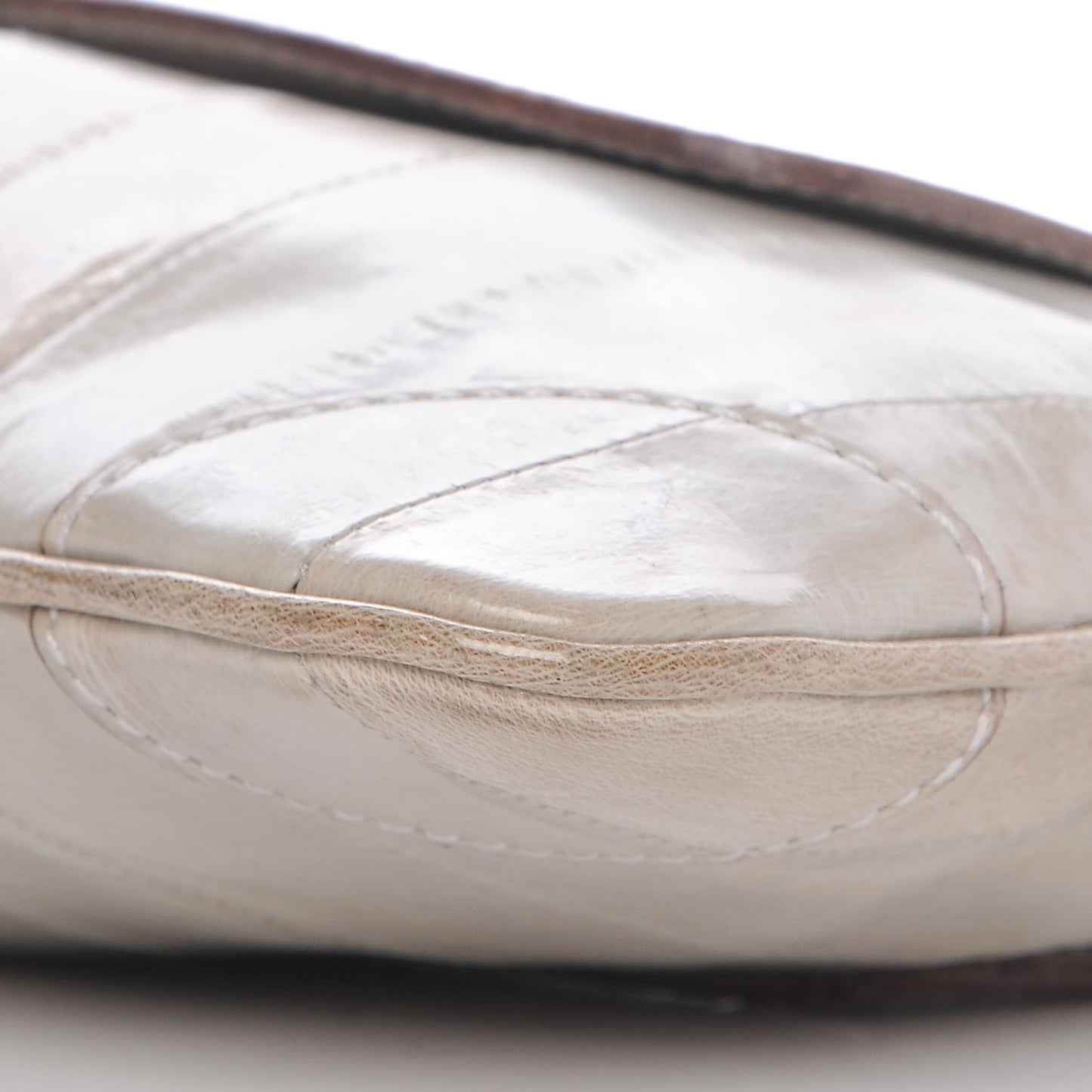 Eel Skin Exotic Jackie O Flap Bag Light Green