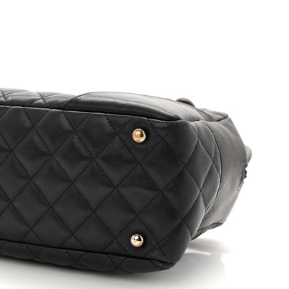 Chanel Calfskin Quilted Large Cambon Bowler Black 10 of 11