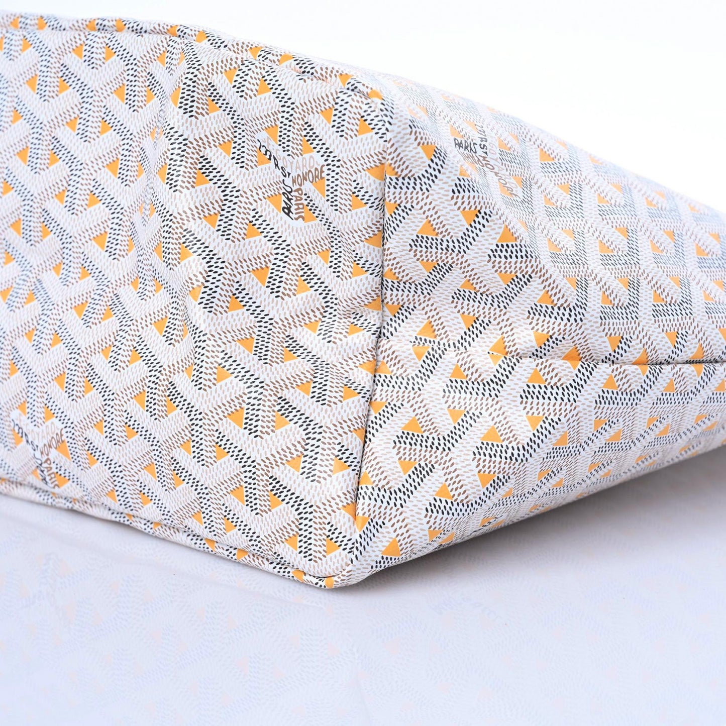 Goyardine Saint Louis Claire Voie PM White Orange