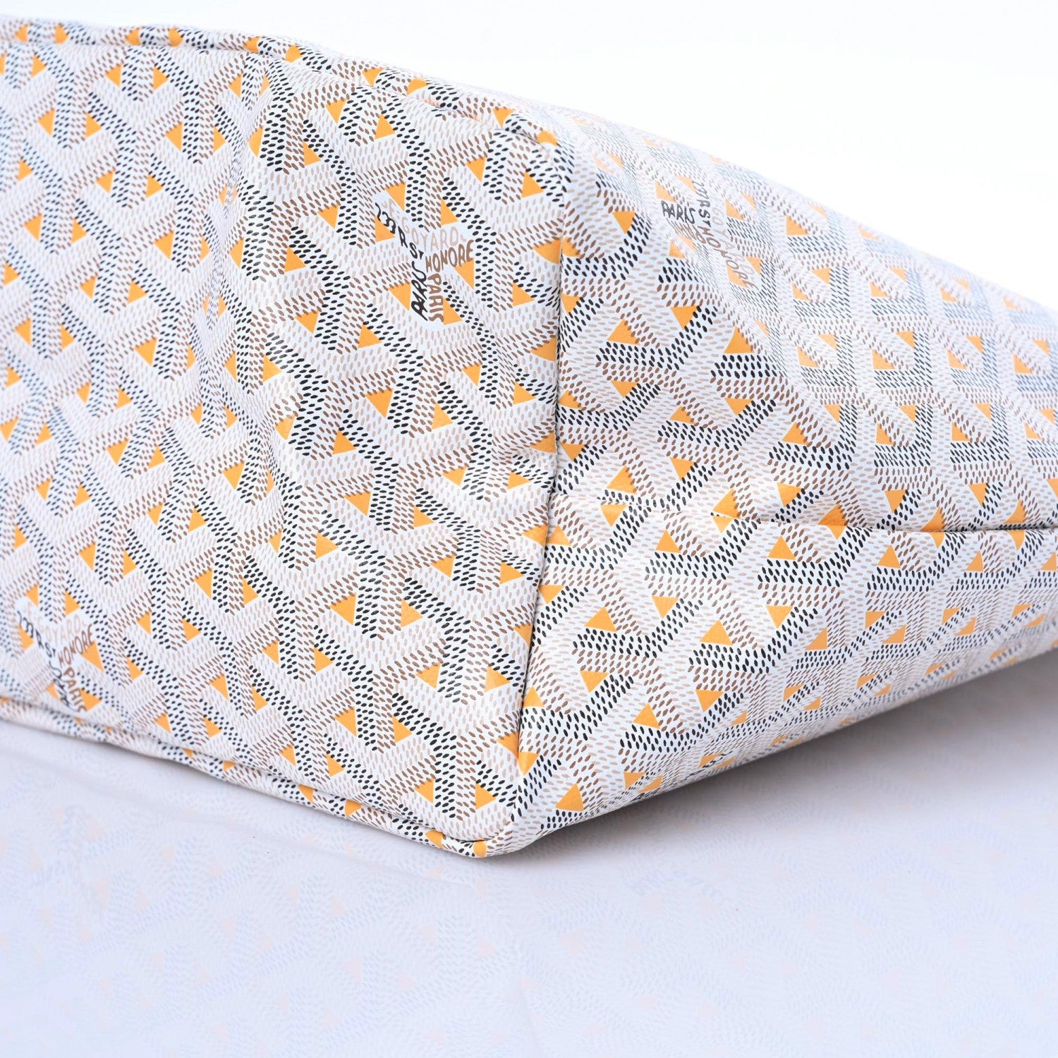 Goyard Goyardine Saint Louis Claire Voie PM White Orange 7 of 8