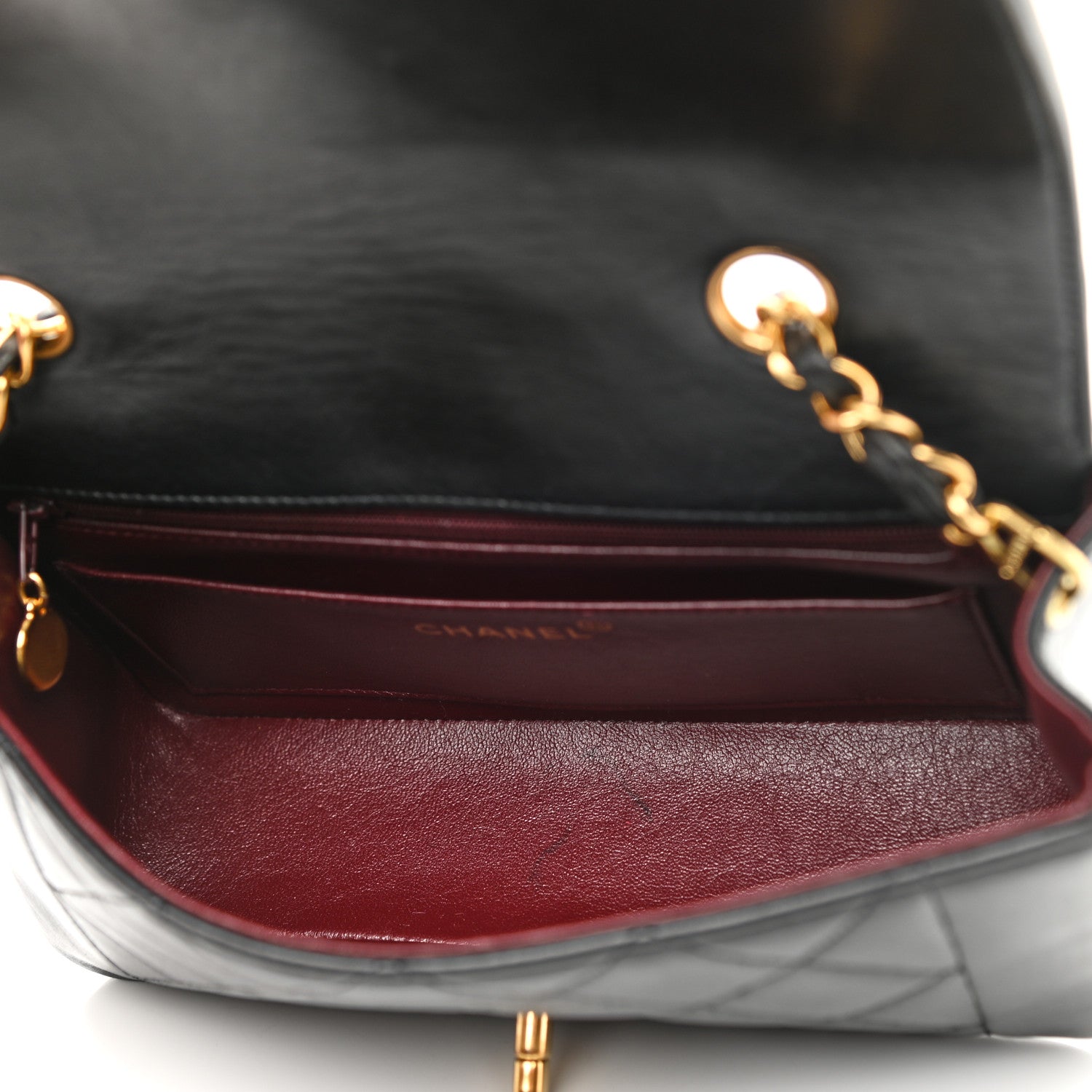 Chanel Lambskin Quilted Small Single Flap Black 5 of 11
