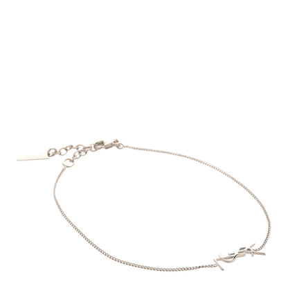 Saint Laurent Brass Monogram Charm Bracelet Mirror 1 of 4