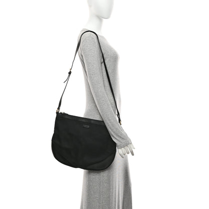 Gucci Canvas Large Half Moon Hobo Black 2 of 11