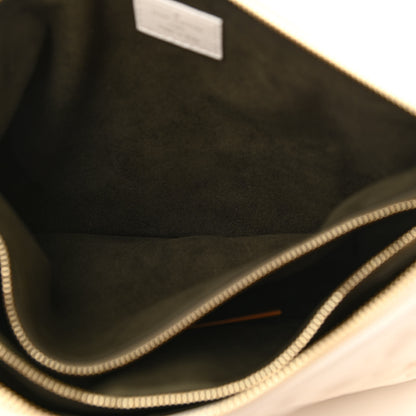 Louis Vuitton Lambskin Embossed Monogram Coussin PM Cream 5 of 12