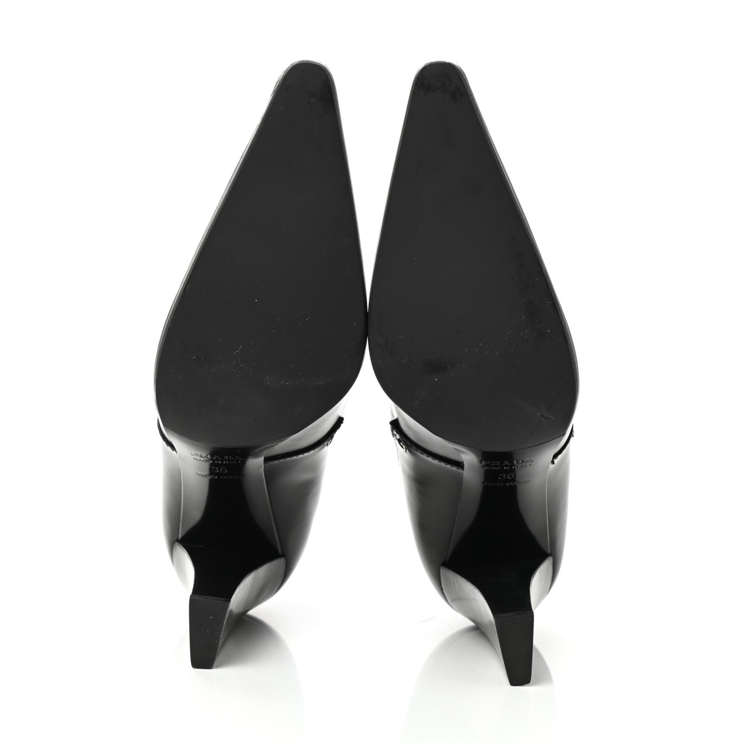 Prada Spazzolato Ankle Boots 36 Black 5 of 9