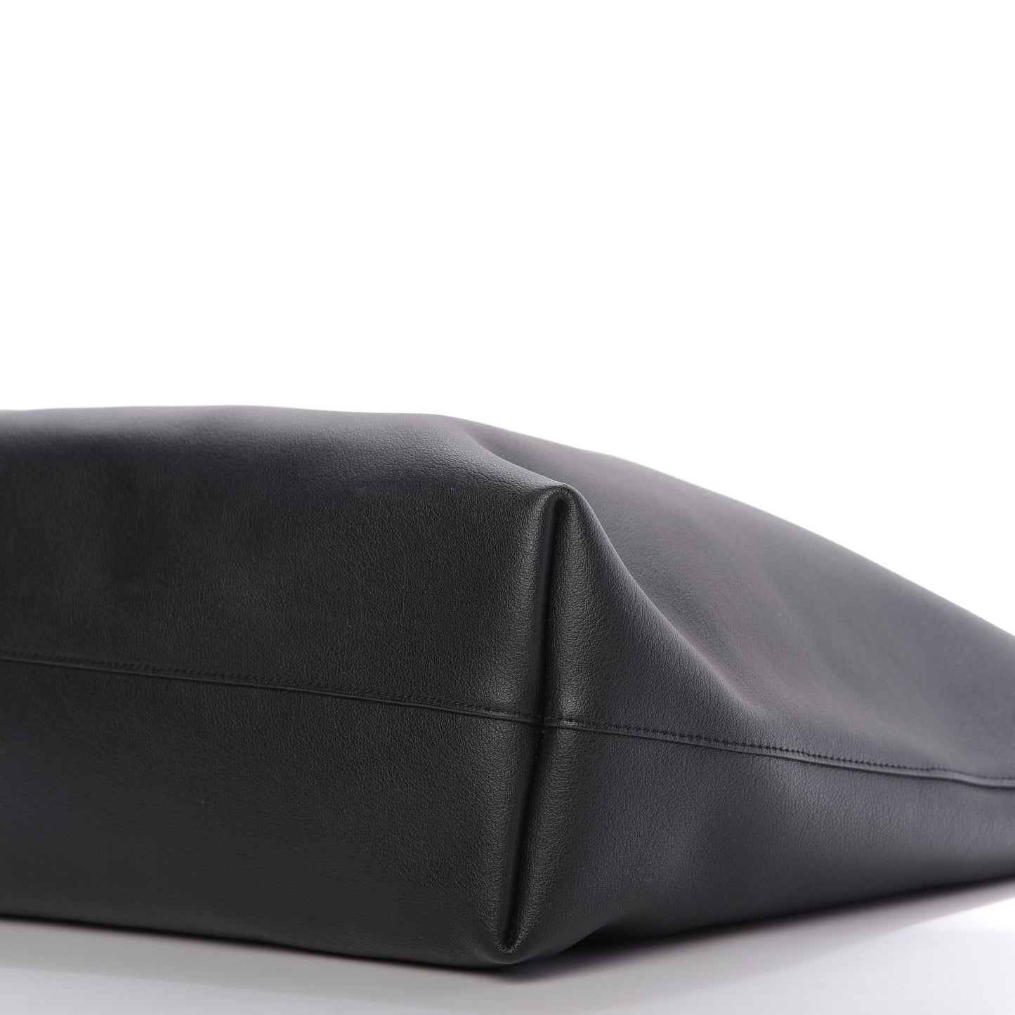 Calfskin Large Shopping Tote Black