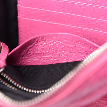 Balenciaga Agneau Arena Classic Silver Hardware XS Reporter Crossbody Rose Flamingo 9 of 9