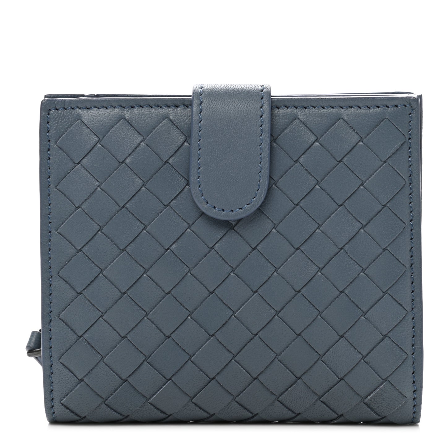 Nappa Intrecciato French Flap Wallet Krim