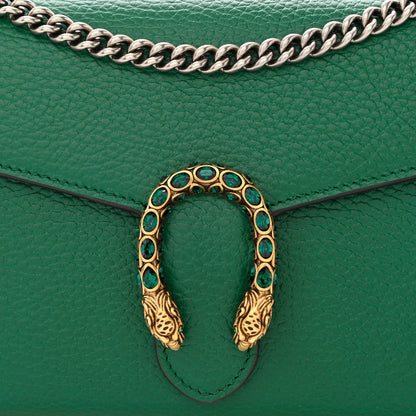 Gucci Calfskin Mini Dionysus Chain Wallet Emerald 8 of 11