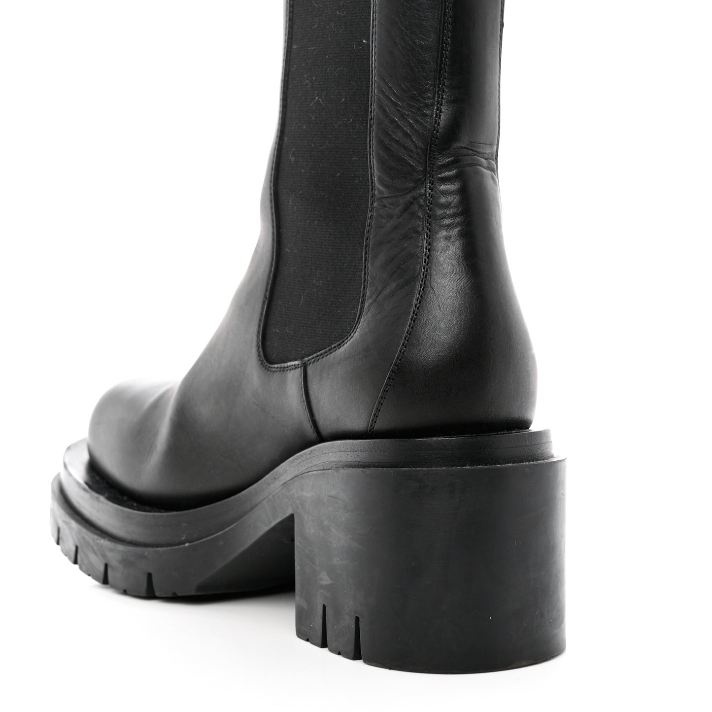 Calfskin The Lug Chelsea 30/70mm Ankle Boots 39 Black