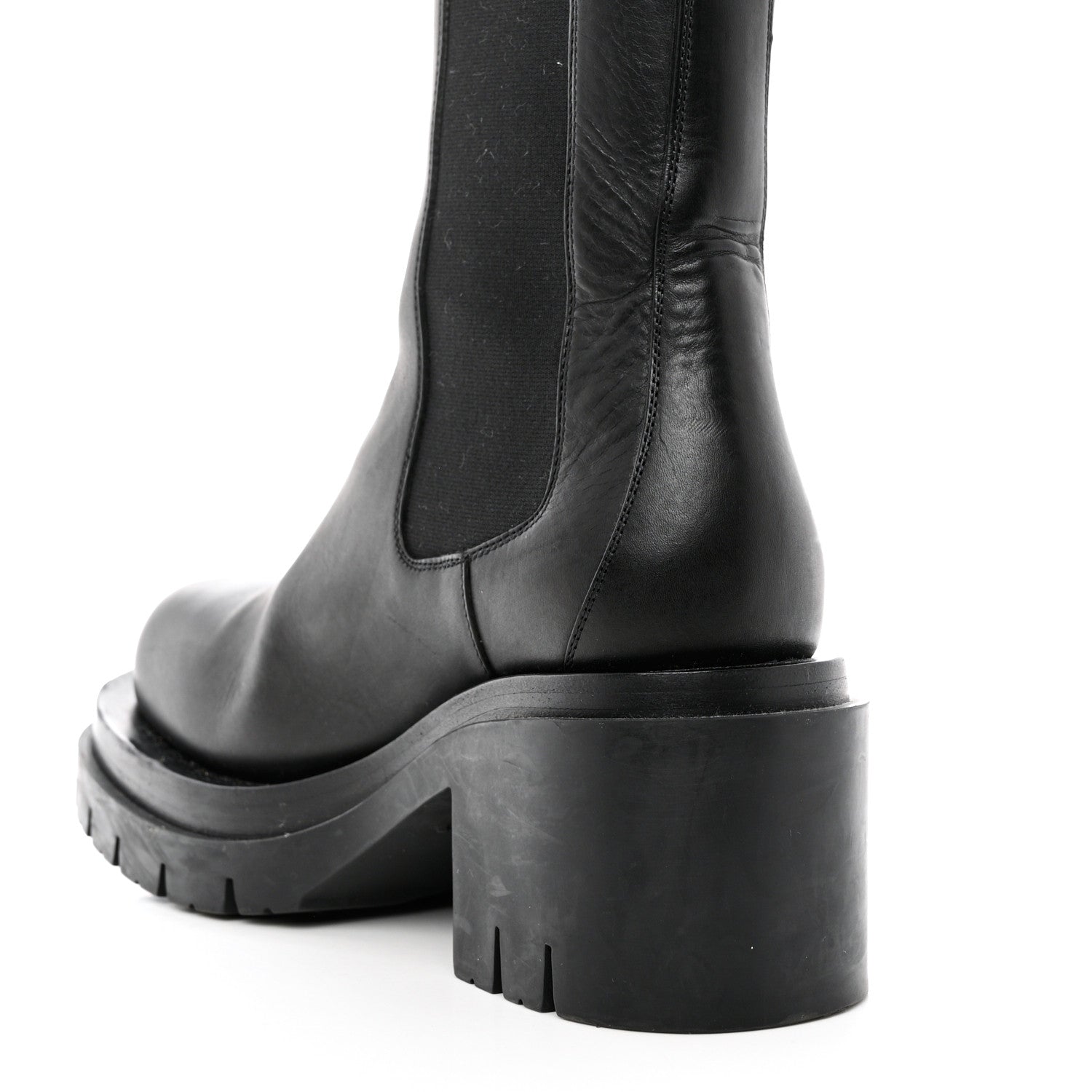 Bottega Veneta Calfskin The Lug Chelsea 30/70mm Ankle Boots 39 Black 12 of 12