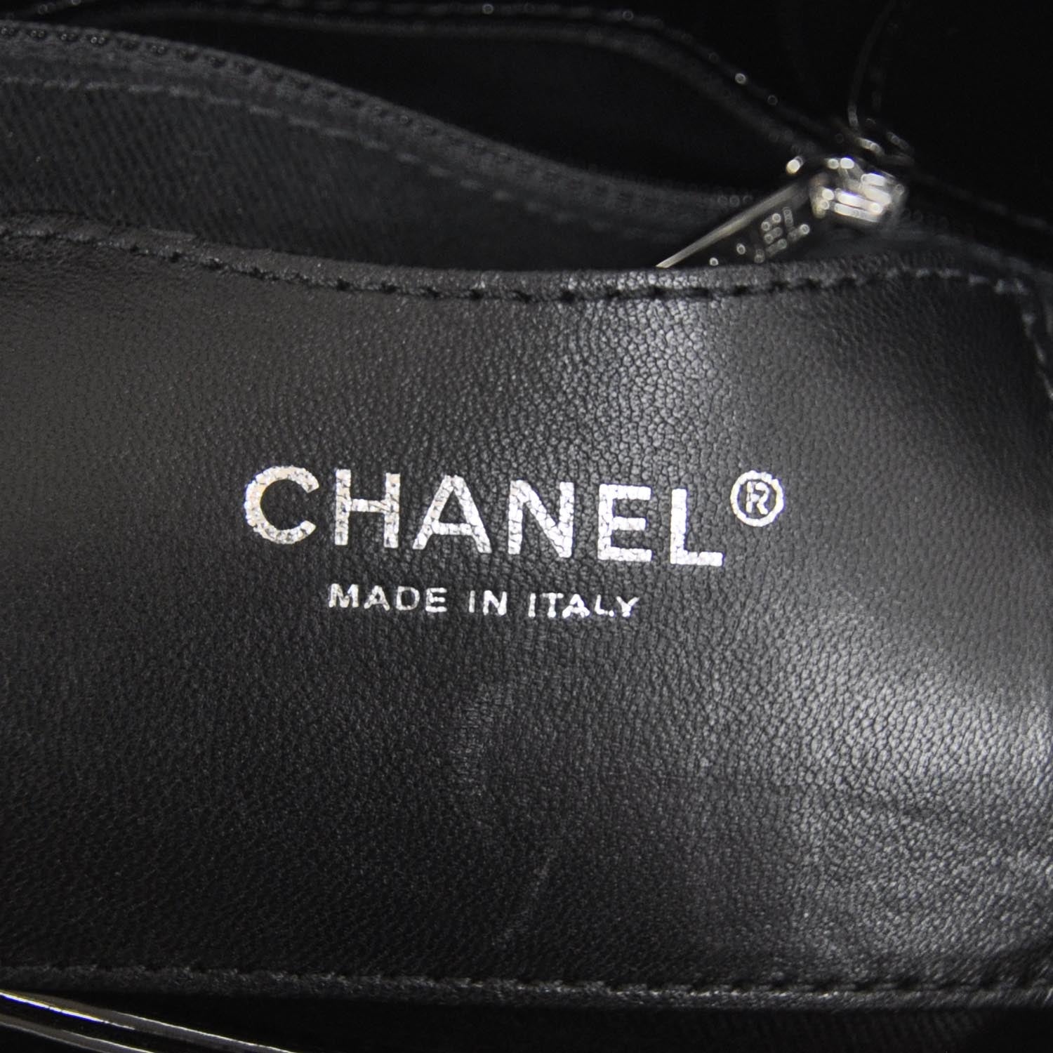 Chanel Patent Quilted Large Just Mademoiselle Black 8 of 10