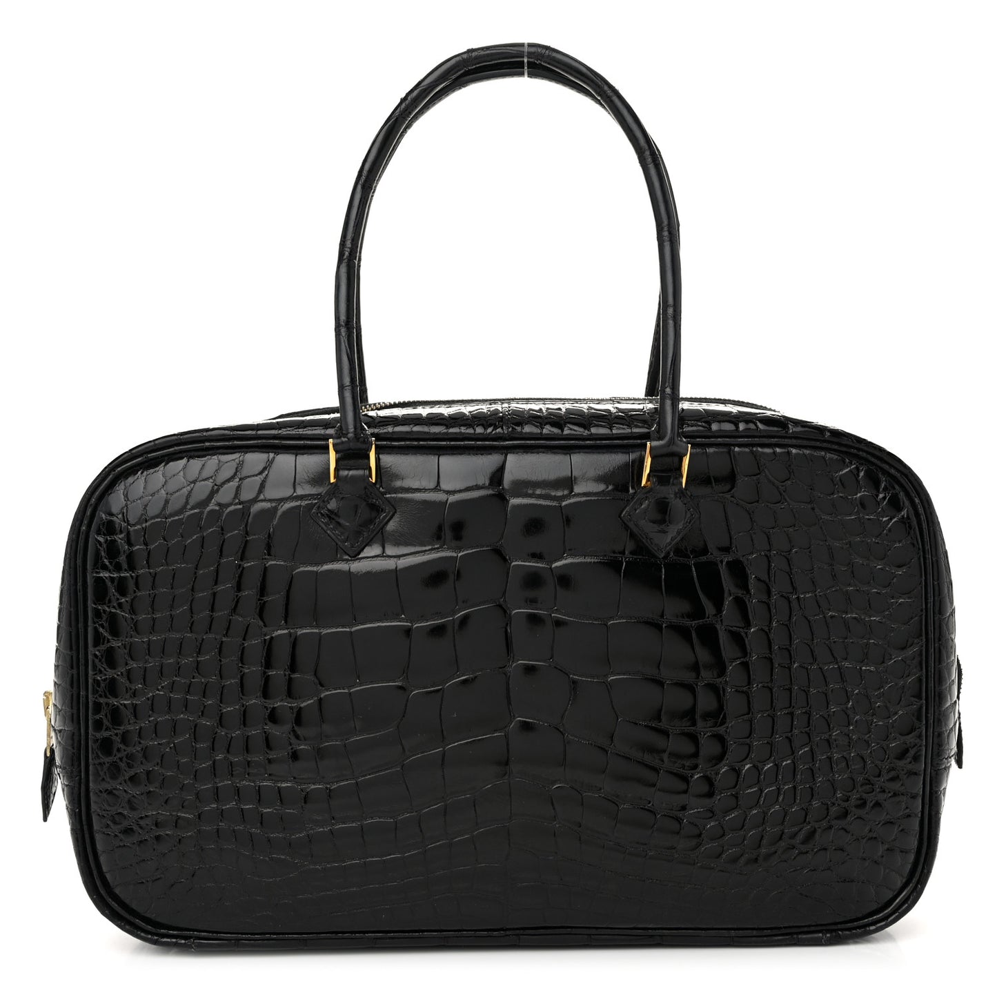 Shiny Alligator Plume Elan 28 Black