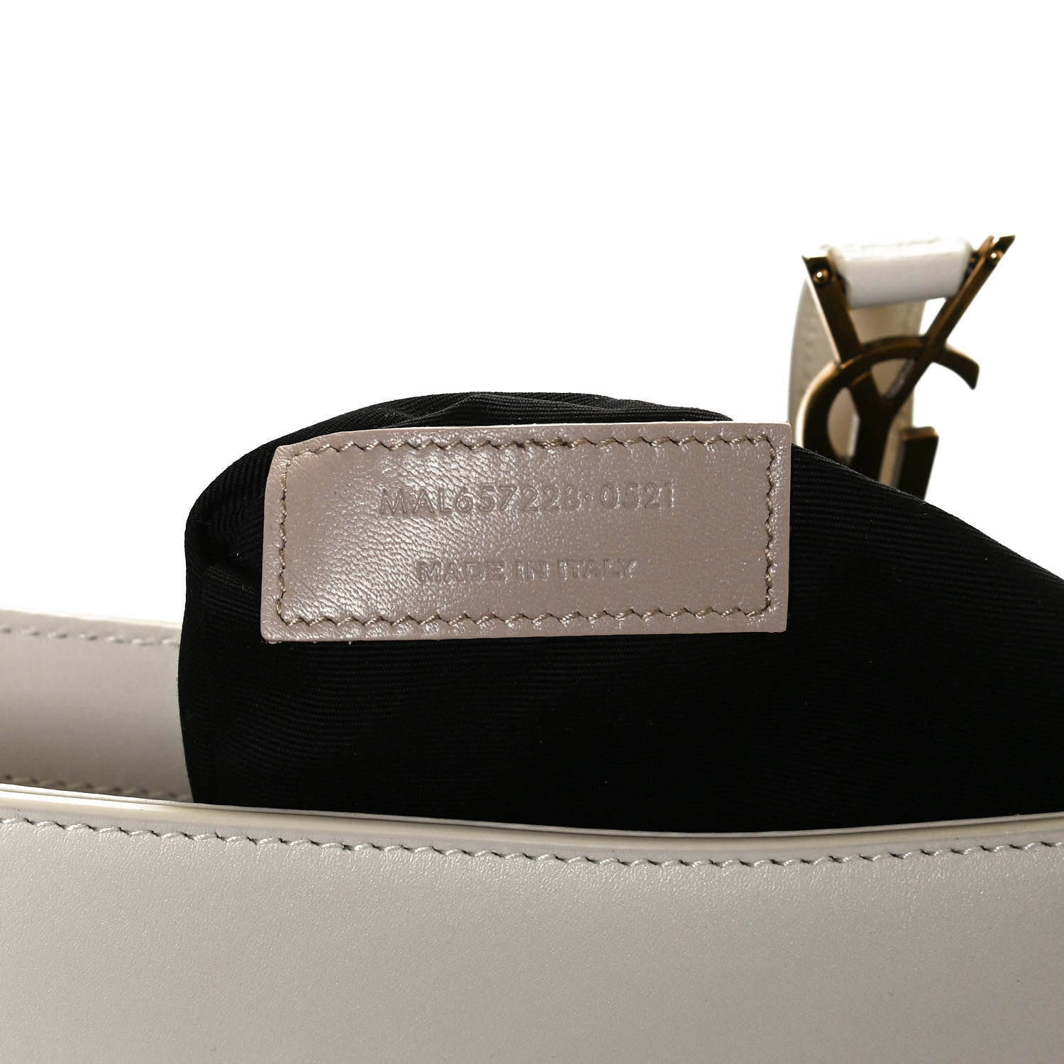 Saint Laurent Smooth Calfskin Le 5 A 7 Hobo Blanc Vintage 7 of 12