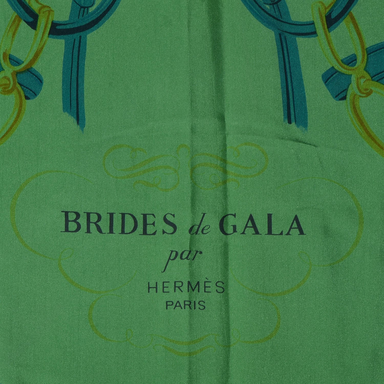 Hermes Silk Dip Dye Brides de Gala Shawl Scarf 140 Green 3 of 5