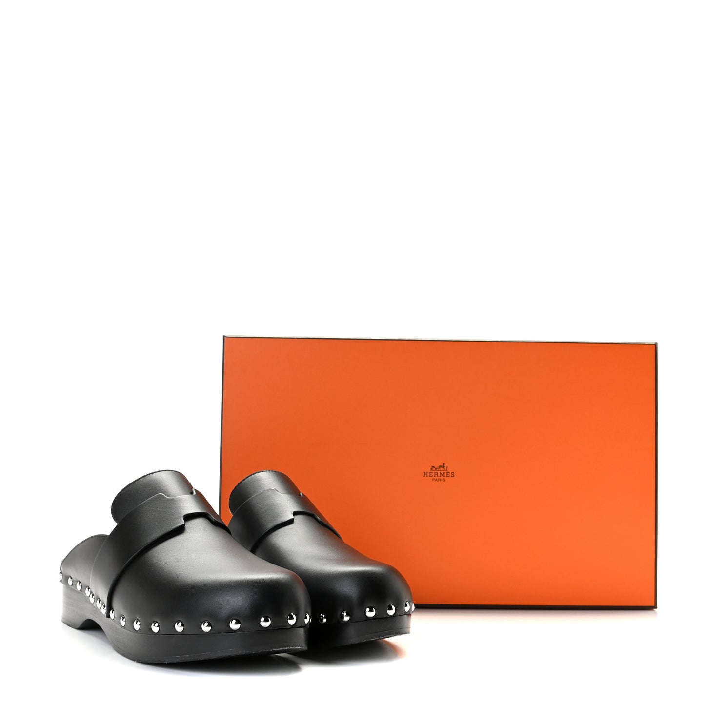 Calfskin Calya Mules 38 Black